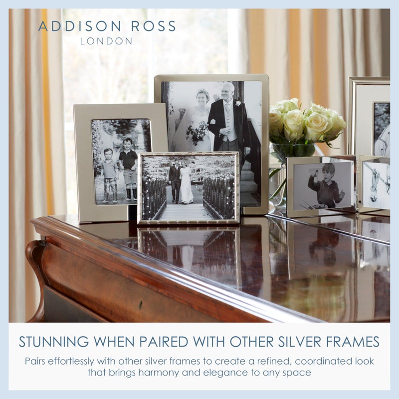 Addison Ross, Essentials Photo Frame, Silver Plate Double, 2 x 3 Inches - Image 5